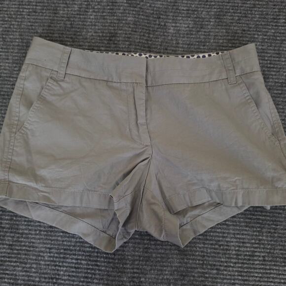 J. Crew Pants - J. Crew Women's Size 8 Gray 100% Cotton Broken-In Chino Shorts